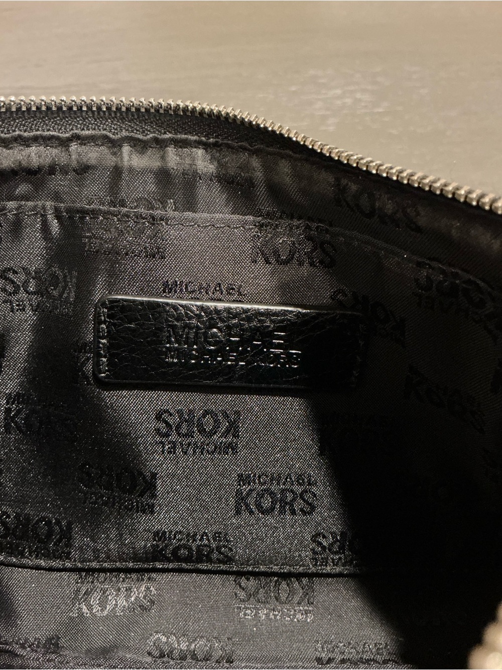 Michael Kors 2 way Black Wristlet with Silver Hardware - Picture 7 of 8